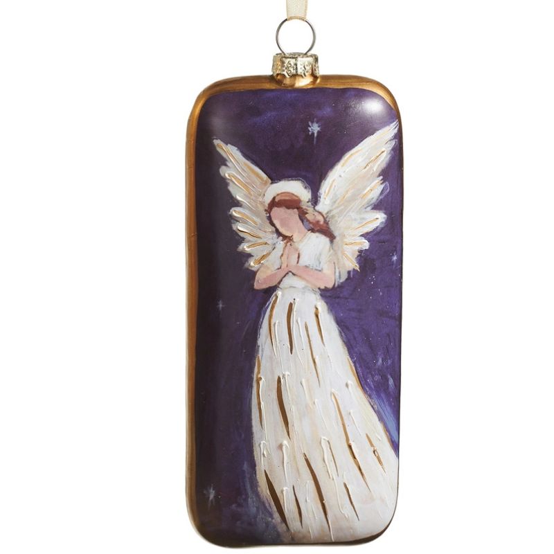 Angel Praying Rectangle Ornament
